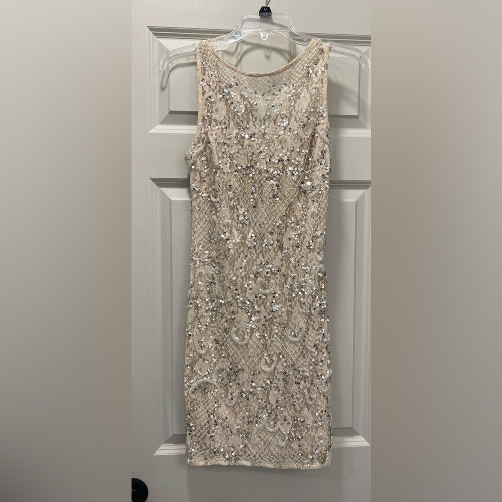 Aidan Mattox sequin dress.